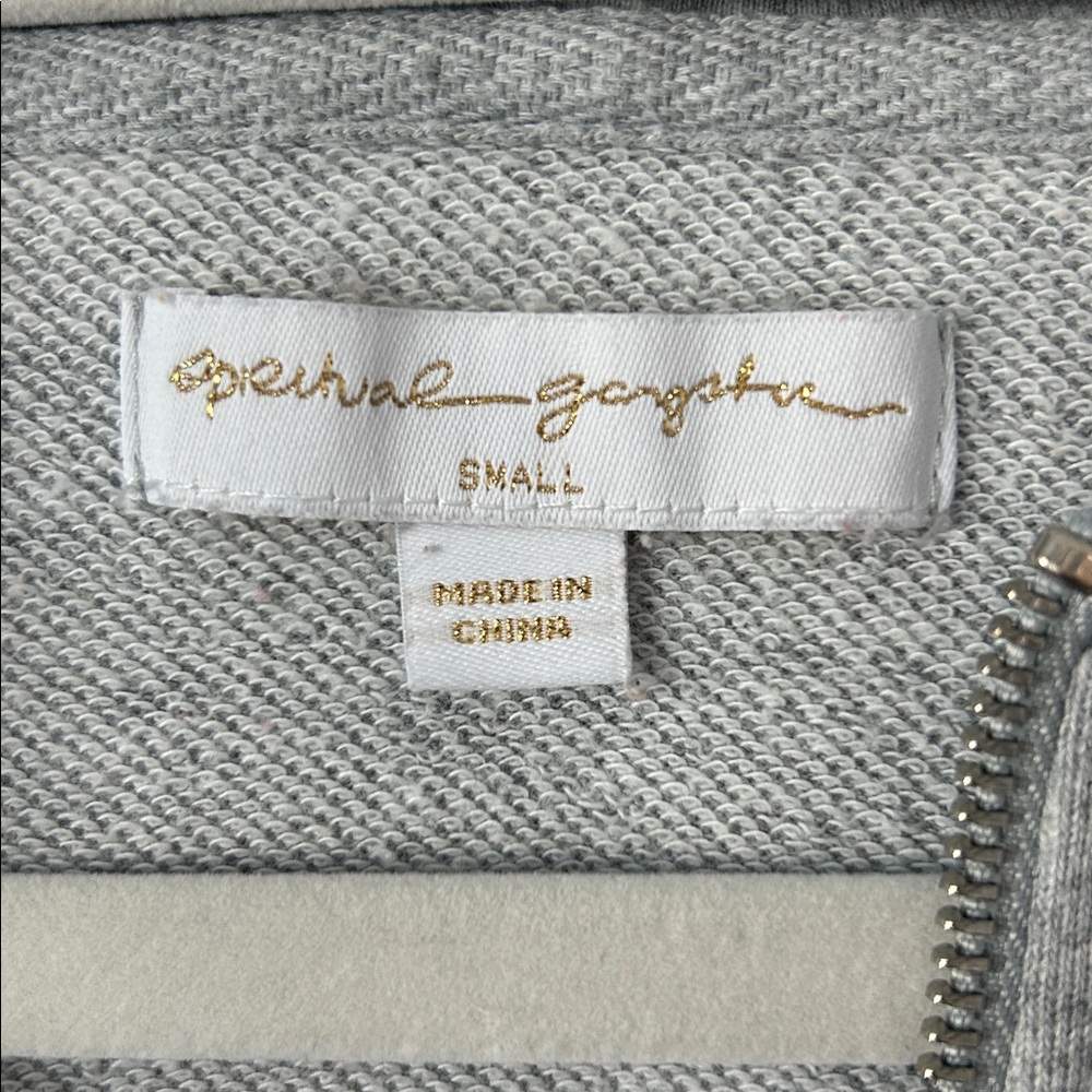 Spiritual Gangster Light Gray Heather Women's Zip-Up Hoodie Size Small - Picture 3 of 8